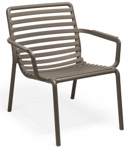 Лаунж-кресло пластиковое Nardi Doga Relax стеклопластик табак Фото 1
