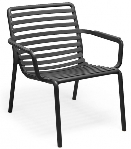 Лаунж-кресло пластиковое Nardi Doga Relax стеклопластик антрацит Фото 1