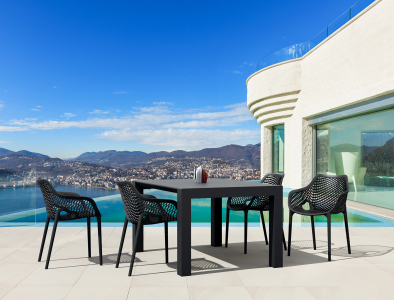 Стол пластиковый раздвижной Siesta Contract Vegas Table стеклопластик черный Фото 13
