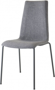 Стул с обивкой Scab Design Mannequin Pop 4 legs сталь, технополимер, ткань антрацит, серый Фото 1