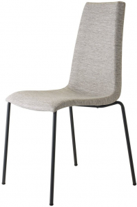 Стул с обивкой Scab Design Mannequin Pop 4 legs сталь, технополимер, ткань антрацит, светло-серый Фото 1