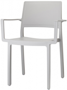 Кресло пластиковое Scab Design Kate стеклопластик светло-серый Фото 1