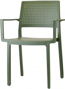 Кресло пластиковое Scab Design Emi стеклопластик зеленый Фото 1
