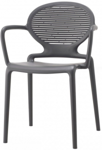 Кресло пластиковое Scab Design Lavinia стеклопластик антрацит Фото 1