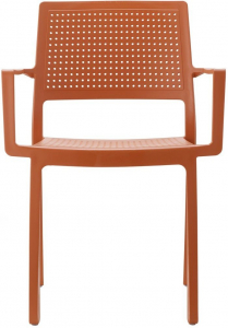 Кресло пластиковое Scab Design Emi стеклопластик терракотовый Фото 1
