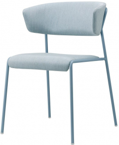 Кресло с обивкой Scab Design Lisa Waterproof сталь, дерево, влагозащитная ткань голубой Фото 1