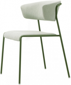 Кресло с обивкой Scab Design Lisa Waterproof сталь, дерево, влагозащитная ткань зеленый Фото 1