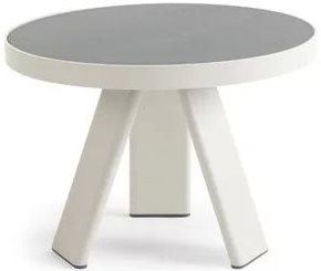 Столик кофейный керамический Ethimo Esedra алюминий, керамика белый, тортора Фото 1