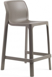 Стул пластиковый полубарный Nardi Net Stool Mini стеклопластик тортора Фото 1