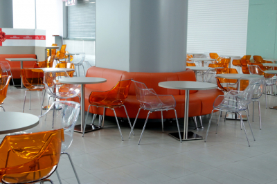 Кресло прозрачное PAPATYA Opal ML сталь, пластик оранжевый Фото 8