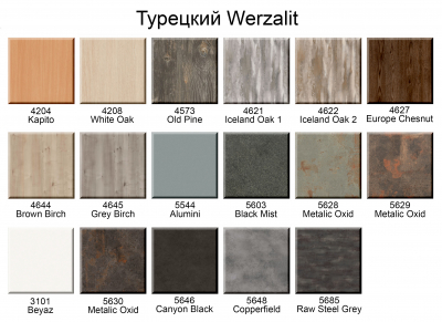 Столешница квадратная Genart Werzalit Woodart верзалит белый дуб Фото 3