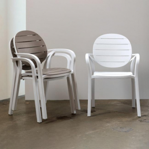 Кресло пластиковое Nardi Palma полипропилен белый, тортора Фото 19