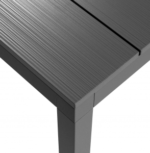Стол металлический раздвижной Nardi Rio Alu 210 Extensibile алюминий антрацит Фото 15