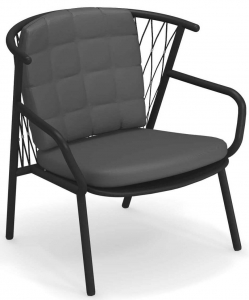 Кресло металлическое с подушками EMU Nef  акрил, алюминий, роуп Фото 1