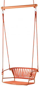 Качели плетеные Scab Design Lisa Swing сталь, морской канат терракотовый, оранжевый Фото 1