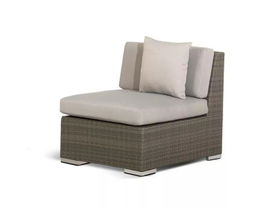 Комплект плетеной мебели 4SIS Беллуно алюминий, искусственный ротанг, ткань серо-коричневый Фото 12