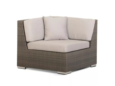 Комплект плетеной мебели 4SIS Беллуно алюминий, искусственный ротанг, ткань серо-коричневый Фото 13