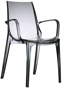 Кресло прозрачное Scab Design Vanity поликарбонат дымчатый Фото 1