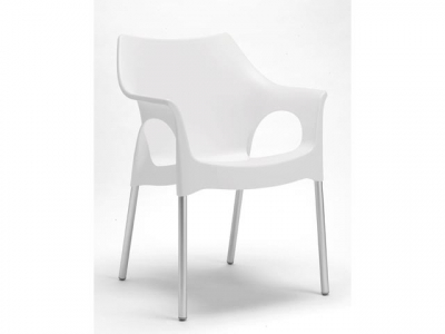 Кресло пластиковое Scab Design Ola анодированный алюминий, технополимер лен Фото 7