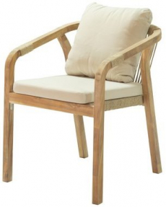 Комплект деревянной мебели JOYGARDEN Rimini M акация, роуп, олефин натуральный, бежевый Фото 2