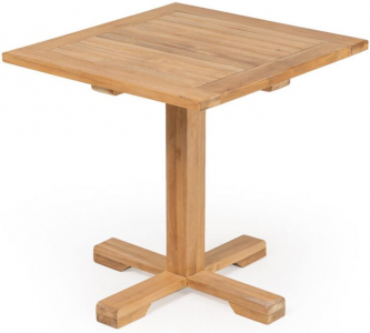 Стол деревянный RosaDesign Lomi тик, металл натуральный Фото 1