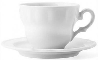 Чайная пара фарфоровая Ancap Vienna фарфор белый Фото 1