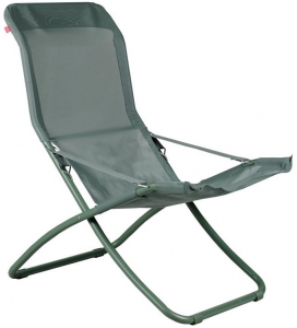 Кресло-шезлонг металлическое складное Fiam Fiesta XL алюминий, текстилен Фото 1