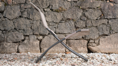 Кресло-шезлонг металлическое складное Fiam Fiesta XL алюминий, текстилен Фото 4