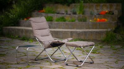 Кресло-шезлонг металлическое складное Fiam Fiesta Soft алюминий, олефин Фото 4