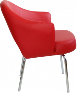 Кресло с обивкой Beon A621 металл, экокожа красный Фото 3