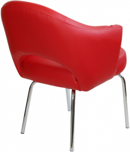 Кресло с обивкой Beon A621 металл, экокожа красный Фото 4