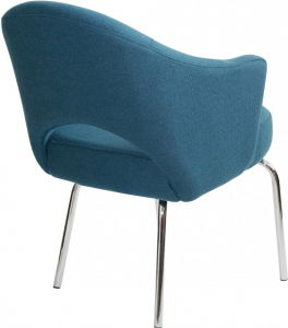 Кресло с обивкой Beon A621 металл, кашемир серо-синий Фото 4