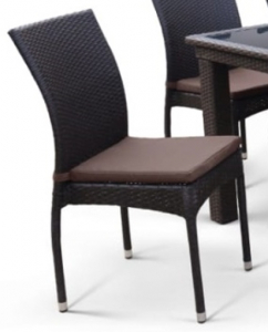 Комплект плетеной мебели Afina T256A/Y380A-W53 Brown 4Pcs искусственный ротанг, сталь, ткань коричневый Фото 3