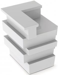 Стойка барная угловой модуль PEDRALI Tetris полиэтилен белый Фото 1