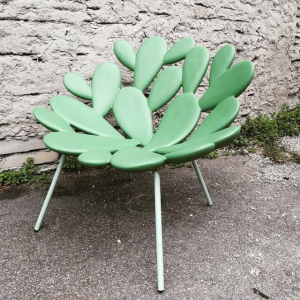Кресло пластиковое Qeeboo Filicudi металл, полиэтилен зеленый Фото 6