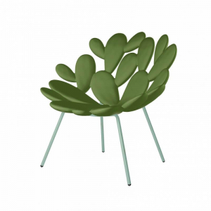 Кресло пластиковое Qeeboo Filicudi металл, полиэтилен зеленый Фото 22