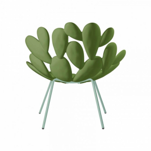 Кресло пластиковое Qeeboo Filicudi металл, полиэтилен зеленый Фото 24