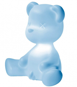 Светильник пластиковый настольный Qeeboo Teddy Boy IN полиэтилен светло-голубой Фото 5