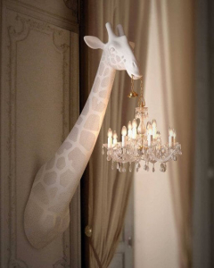 Светильник пластиковый настенный Qeeboo Giraffe In Love IN стеклопластик белый Фото 19