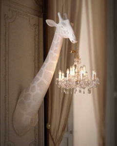 Светильник пластиковый настенный Qeeboo Giraffe In Love IN стеклопластик белый Фото 19