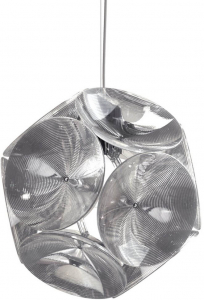 Светильник пластиковый подвесной Qeeboo Pitagora IN поликарбонат, сталь прозрачный Фото 2