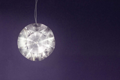 Светильник пластиковый подвесной Qeeboo Pitagora IN поликарбонат, сталь прозрачный Фото 6