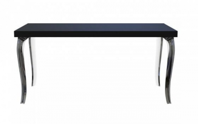 Стол ламинированный обеденный Qeeboo B.B. поликарбонат, МДФ прозрачный, черный Фото 7