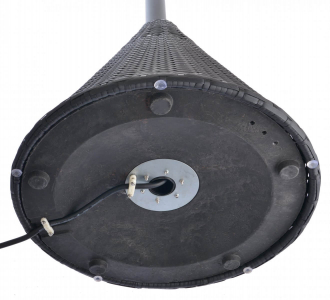 Обогреватель электрический напольный Wera Vesta сталь, искусственный ротанг темно-серый Фото 8
