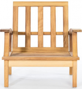 Кресло деревянное с подушкой WArt Trend 1 ироко, ткань Etisilk Фото 2