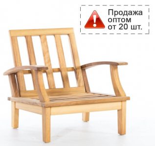 Кресло деревянное с подушкой WArt Trend 1 ироко, ткань Etisilk Фото 1