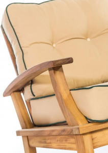 Кресло деревянное с подушкой WArt Trend 1 ироко, ткань Etisilk Фото 6