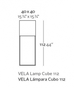 Светильник напольный уличный Vondom Vela LED полиэтилен белый Фото 2