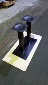 Подстолье металлическое двойное Tron 1053EM металл с порошковым покрытием черный Фото 4