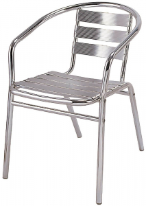 Кресло металлическое Tron 1201AP алюминий серый Фото 2